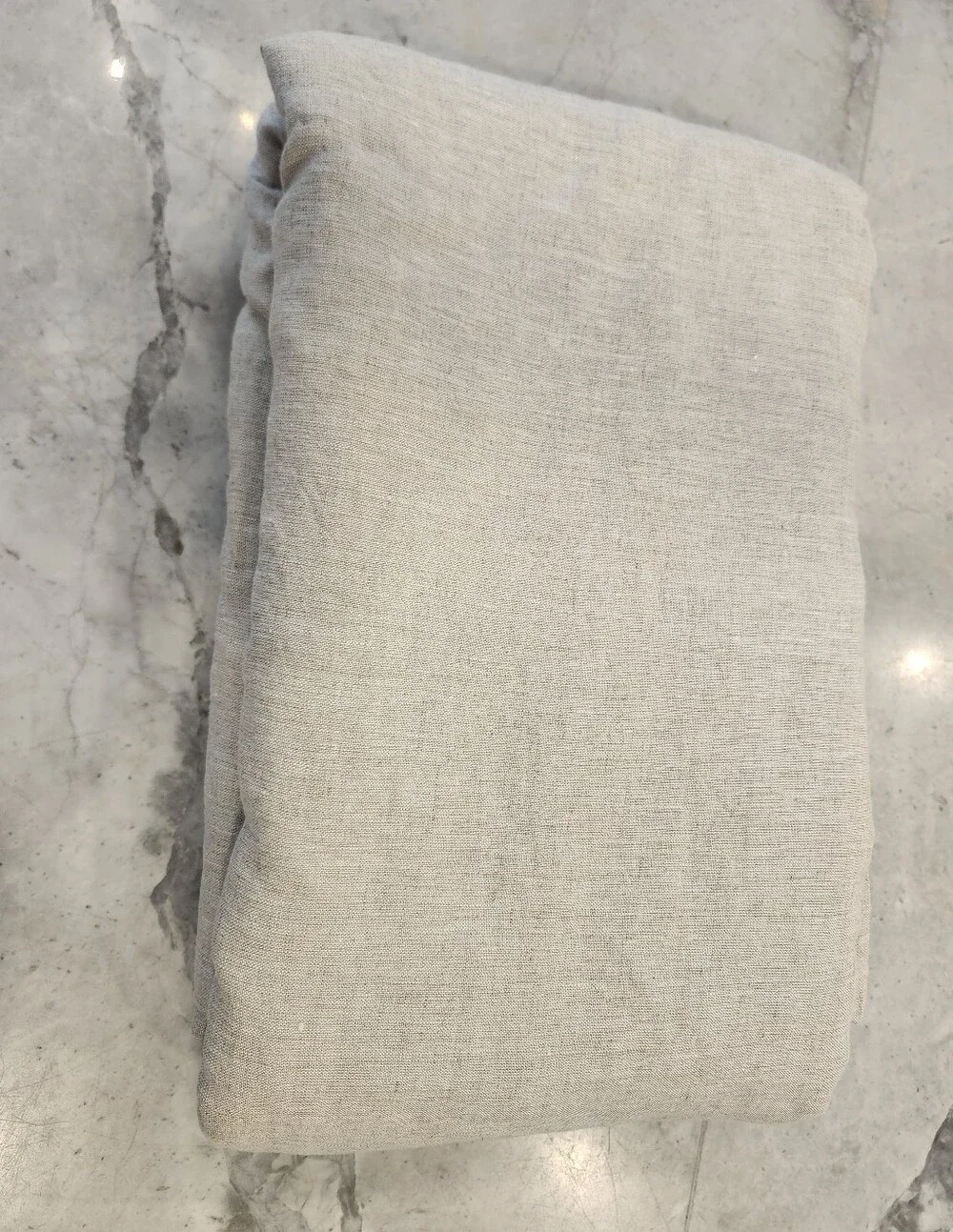 Quince European Linen Duvet Cover Twin Natural Chambray NWOT